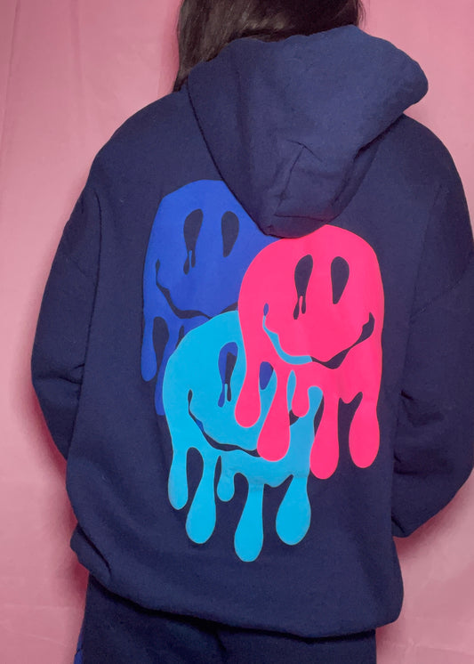 graffiti smiley hoodie
